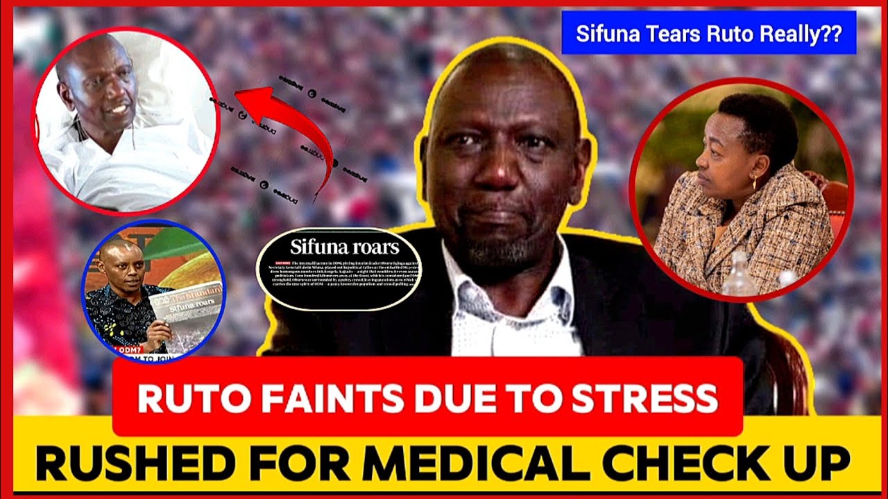 CONFIRMED RUTO STRESSED UP IN ADDIS BABA ALMOST RUSHED FOR MEDICAL CHECK UP OVER SIFUNA'S RALLY!!