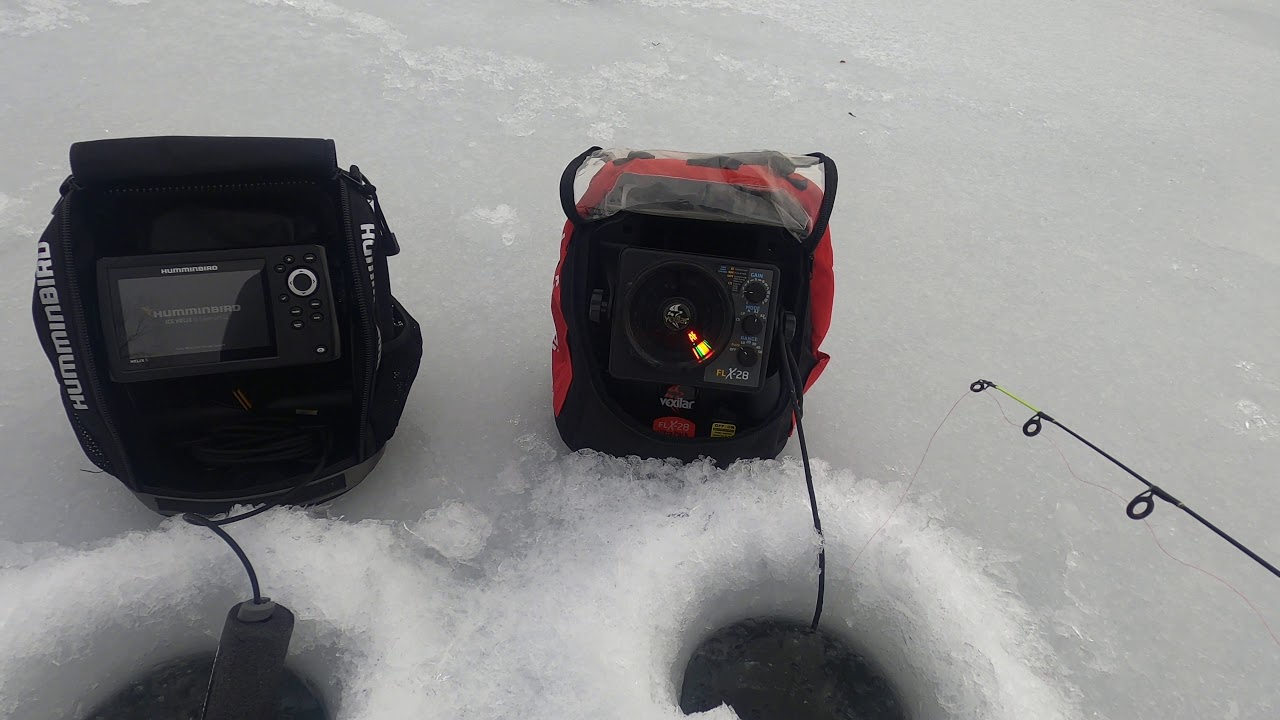 Review : Vexilar FLX-28 VS Humminbird Helix 5 Ice G2 GPS 
