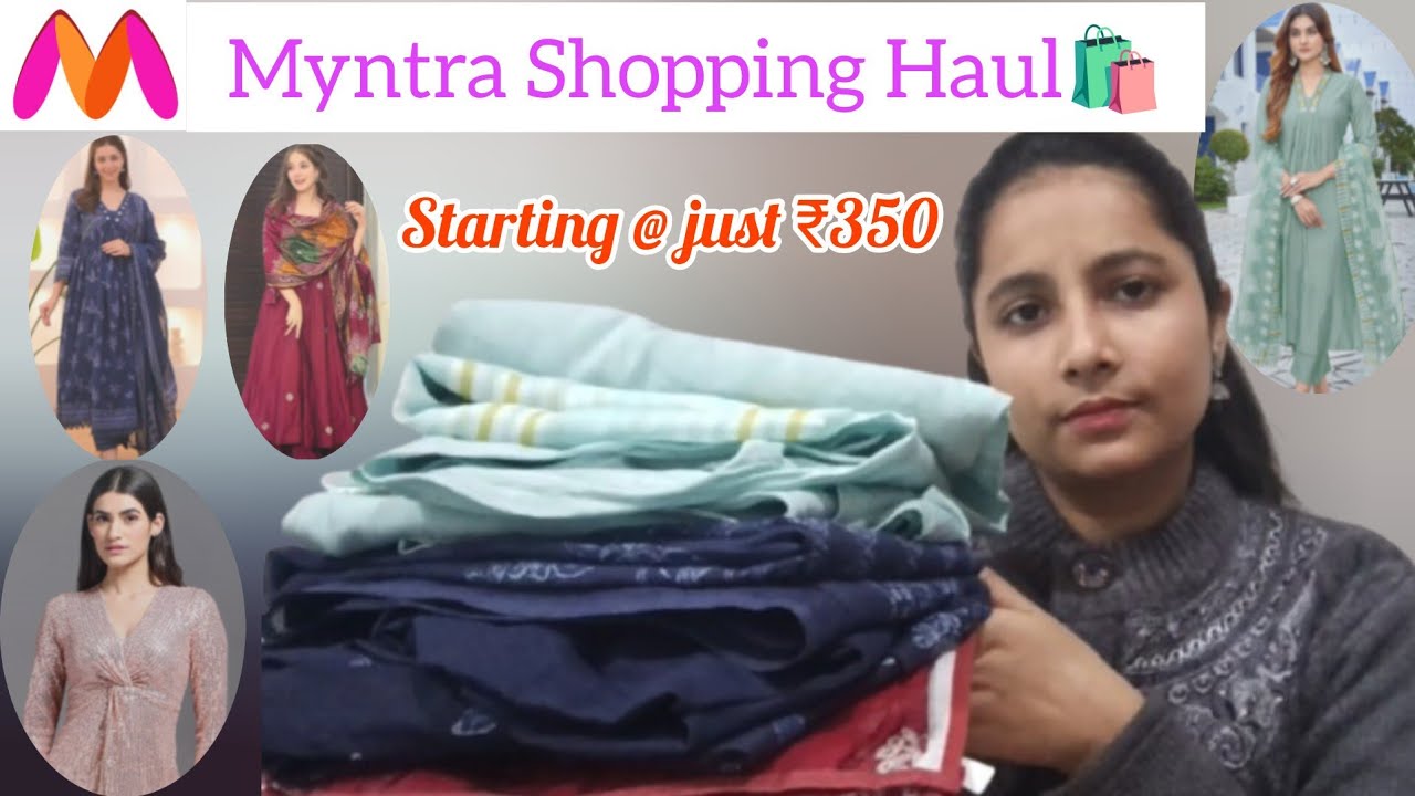 Myntra Shopping Haul🛍️📦 - Kurta set , Tops , Winter wear || Aakansha Patel 