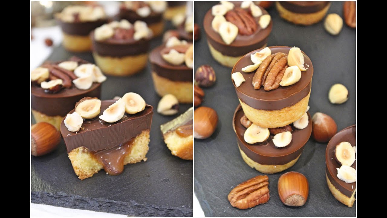 Les Krumchy de Michalak ( mini tartelettes chocolat-caramel-noisettes)