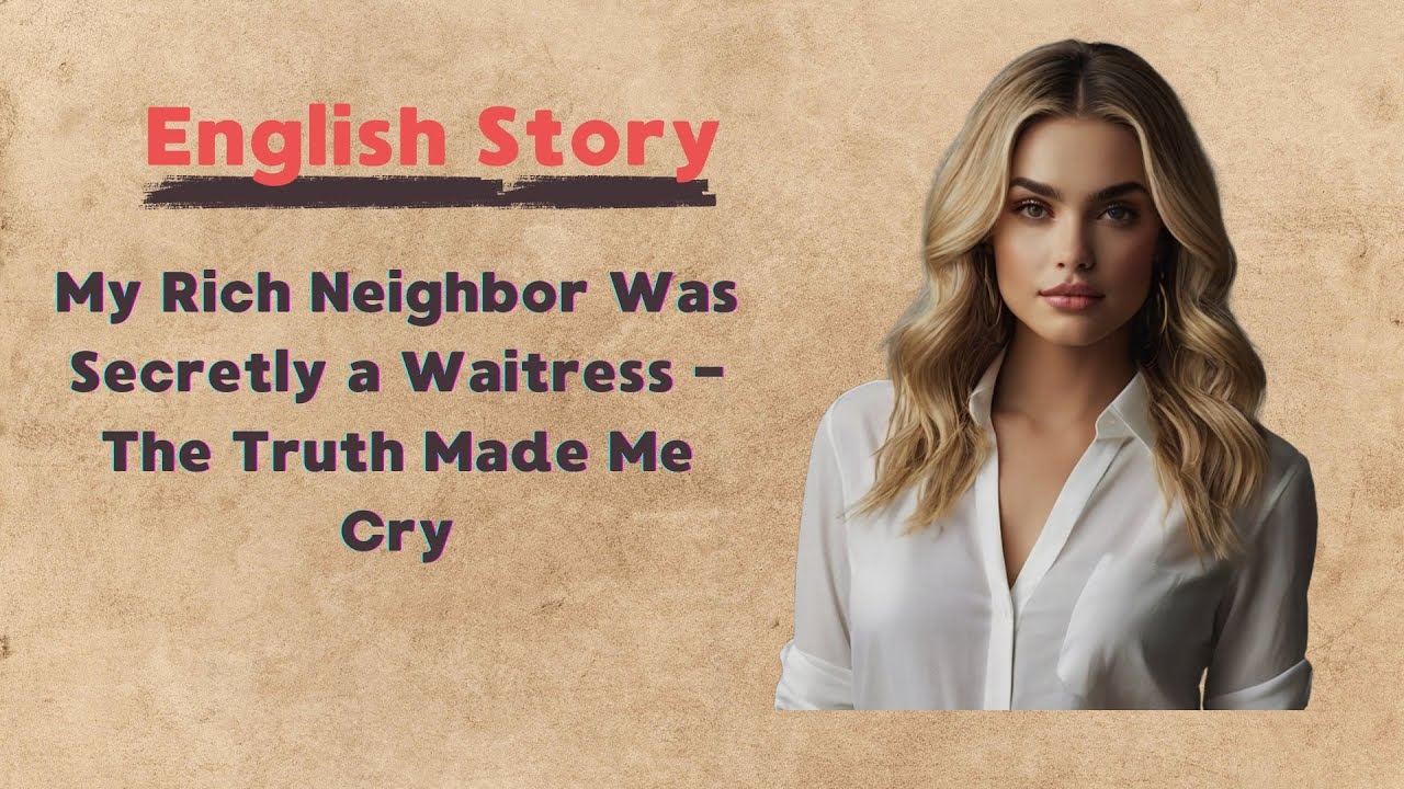 English Story | My Rich Neighbor Was Secretly a Waitress - The Truth Made Me Cry