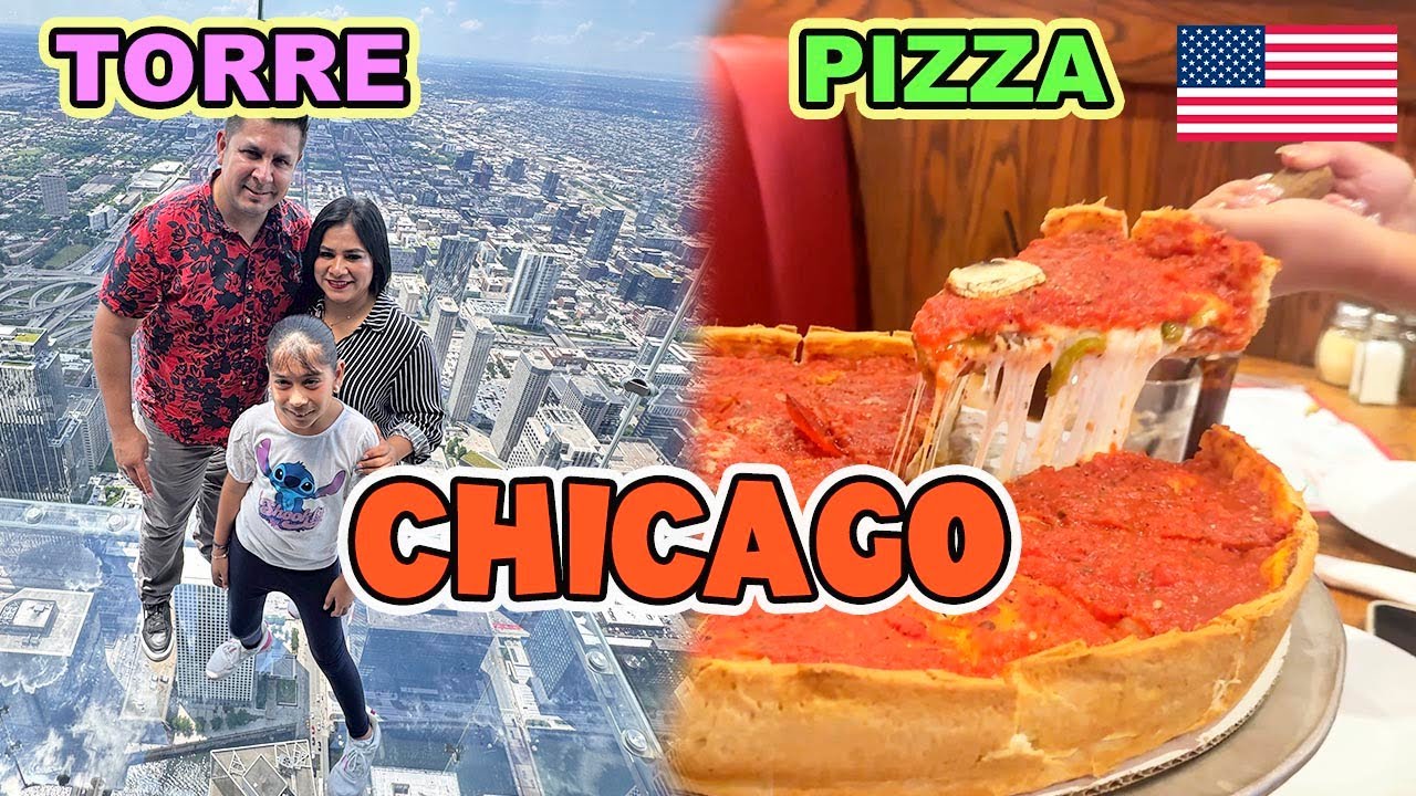 Fuimos a La FAMOSA PIZZA 🍕 de CHICAGO 🇺🇸 Y La TORRE mas ALTA / Aqui los COSTOS $$$ 💵