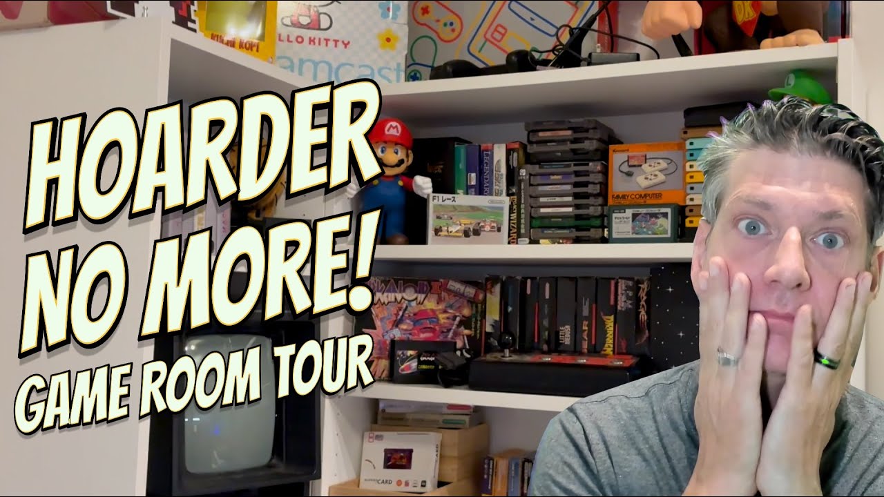 Somewhat Decluttered Game Room Tour 2025