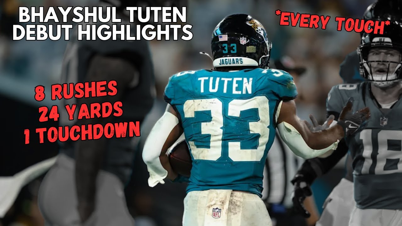 Bhayshul Tuten NFL Debut Highlights 🚀 | 2025 Preseason