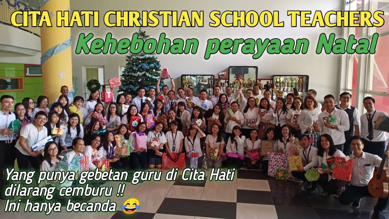 Kehebohan PERAYAAN NATAL Guru Sekolah CITA HATI Surabaya ❤