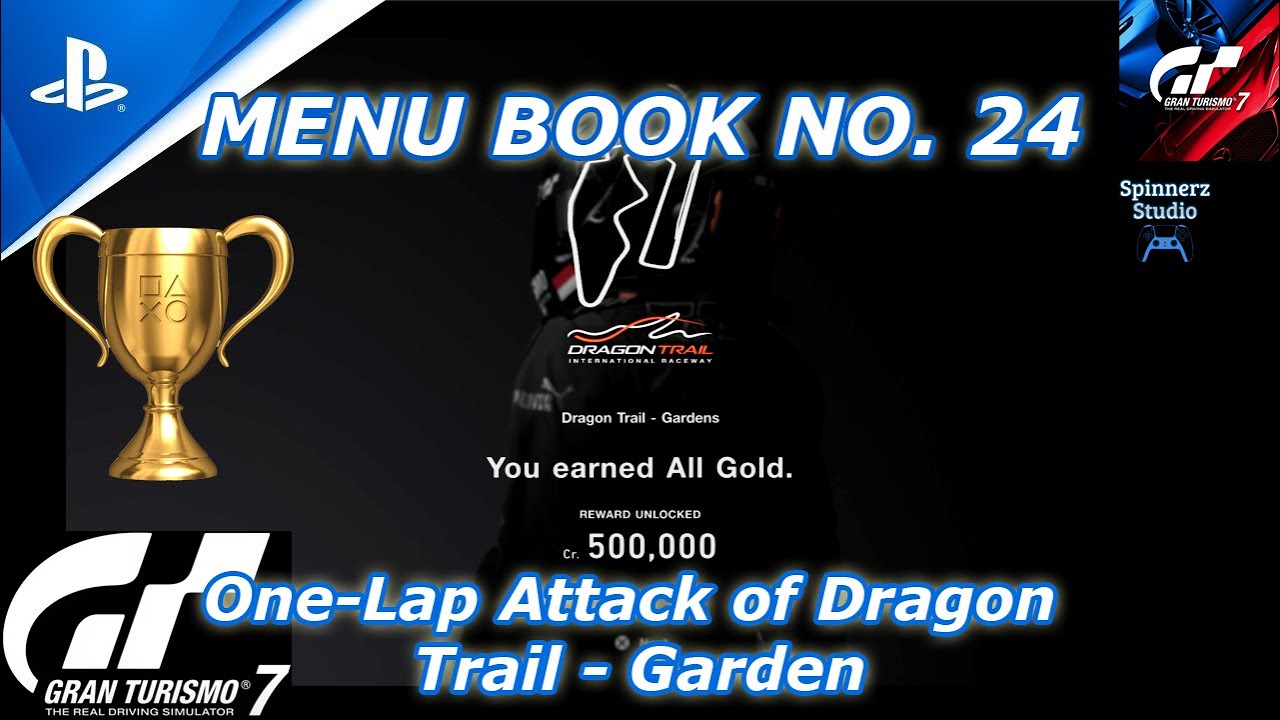 Gran Turismo 7 Cafe Menu Book No. 24 One Lap-Attack of Dragon Trail    GT7 Book No. 24