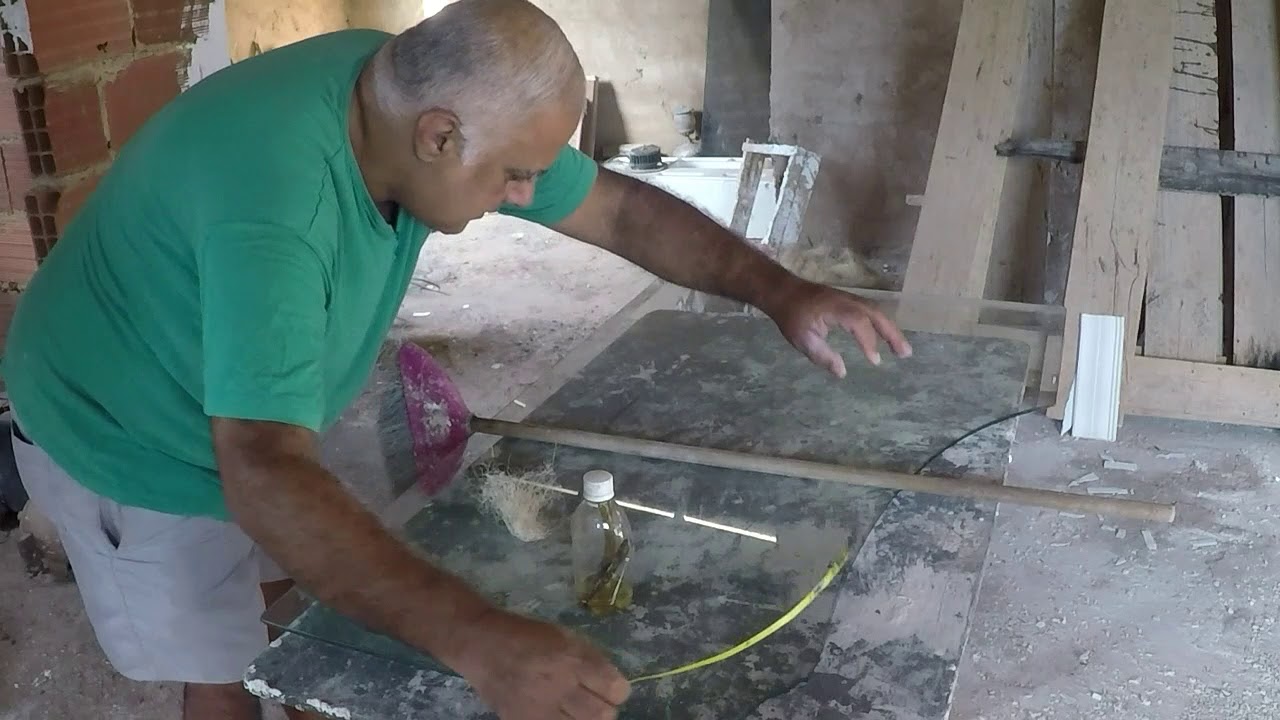 cortar vidro de 12 mm com prego