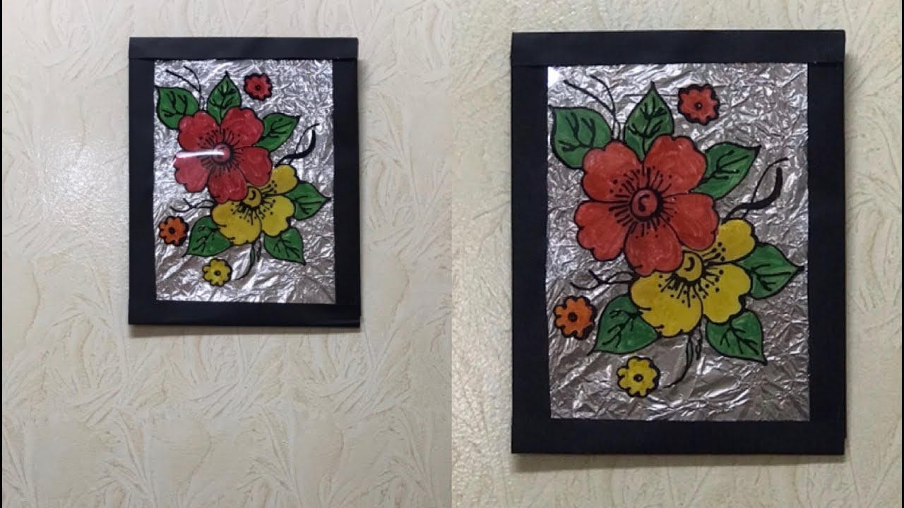 DIY CRAFT || Easy way to paint on Aluminium foil
