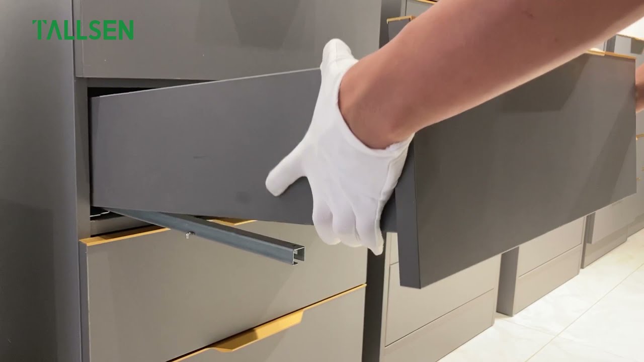 Tallsen SL4257 Half Extension Undermount Drawer Slide With 1D Switch