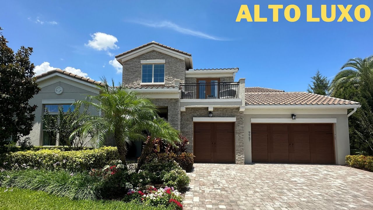 OMG! 🤩 MANSÃO DE FILME AMERICANO em LAKE NONA, ORLANDO FL 🇺🇸 | CLÁUDIO MACIEL REALTOR