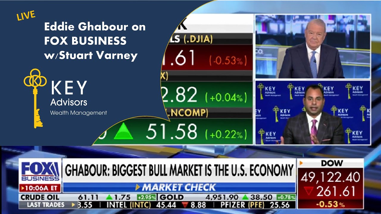 Падение акций завершает бурную неделю. Эдди Габур в программе FOX Business Market Check со Стюарт...