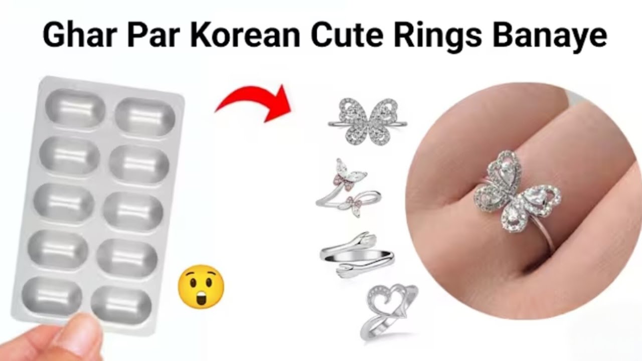 Diy homemade rose ring 😍🥰/how to make ring at home//diy rings/#diy#homemade#craft#love#couple#rings