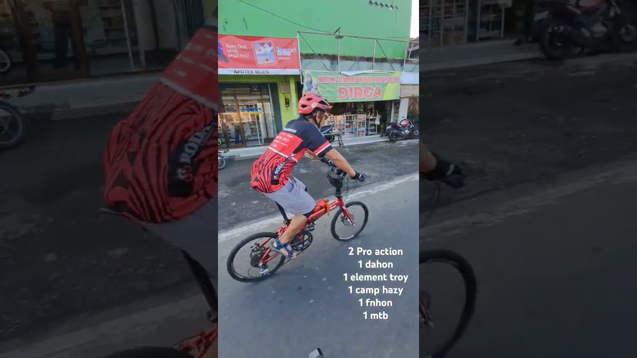 nyobain sepeda lipat pro action eagle, yang narik sepeda sama, gowes bareng element & camp semarang