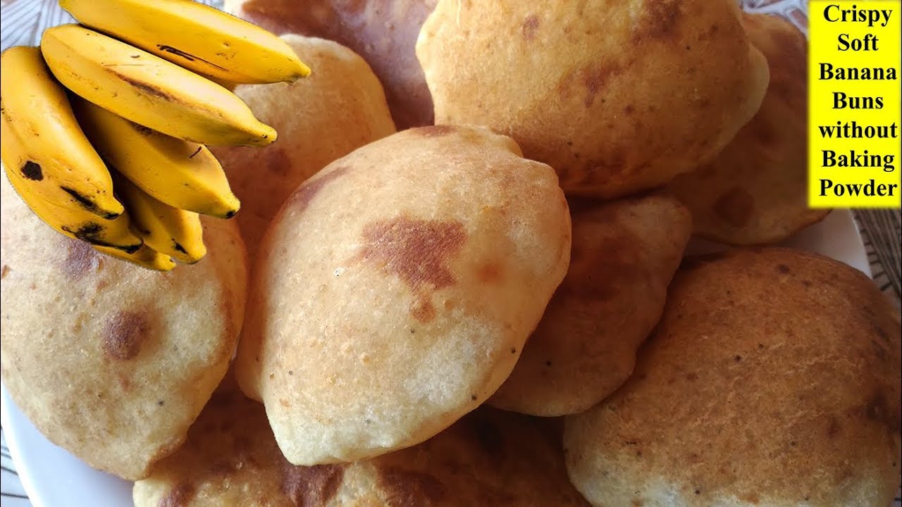 Indian Breakfast Recipes - Banana Buns - Maida Recipes Quick Breakfast Ideas नाश्ता