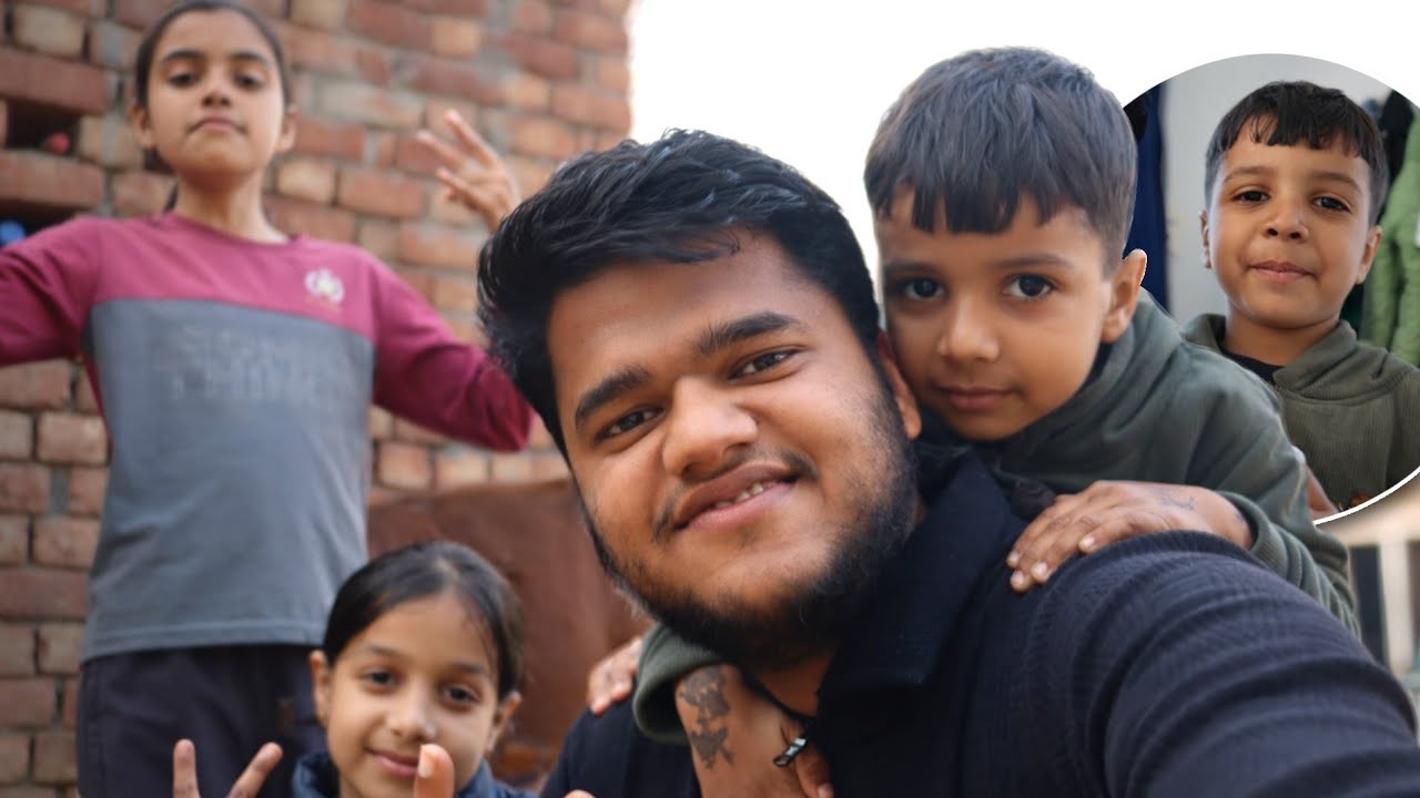 Having fun with my cousins 