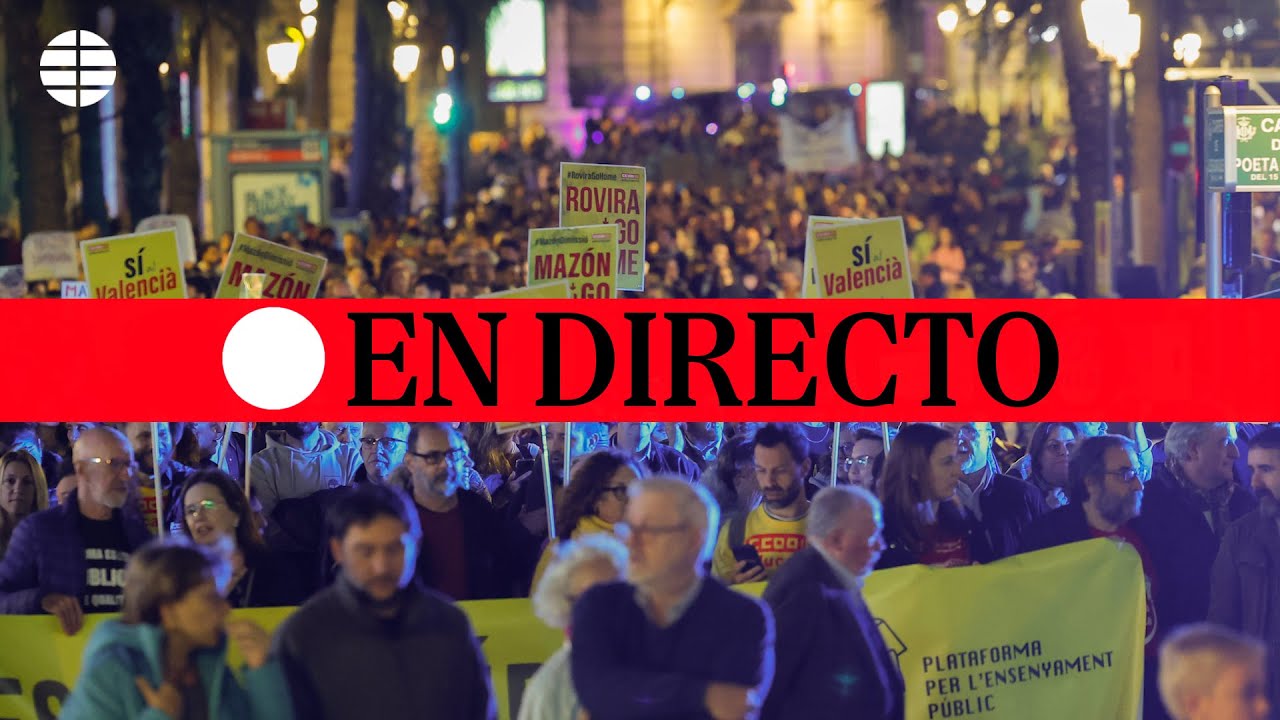 🔴 DIRECTO | Protesta por la gestión de la DANA en Valencia