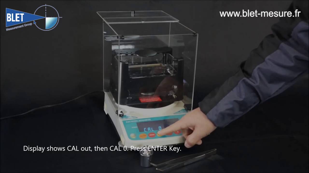 Densimètre Electronique - Calibration