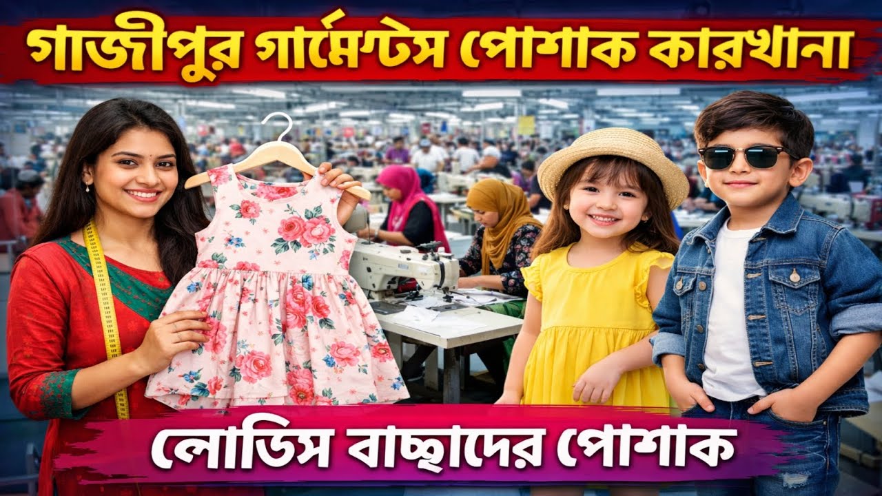 গাজীপুরে লেডিস্ ও বাচ্চা পোষাক কারখানা 🔥২২ টাকা বাচ্চা প্যান্ট 🔥 ladise & kids pant collection in BD