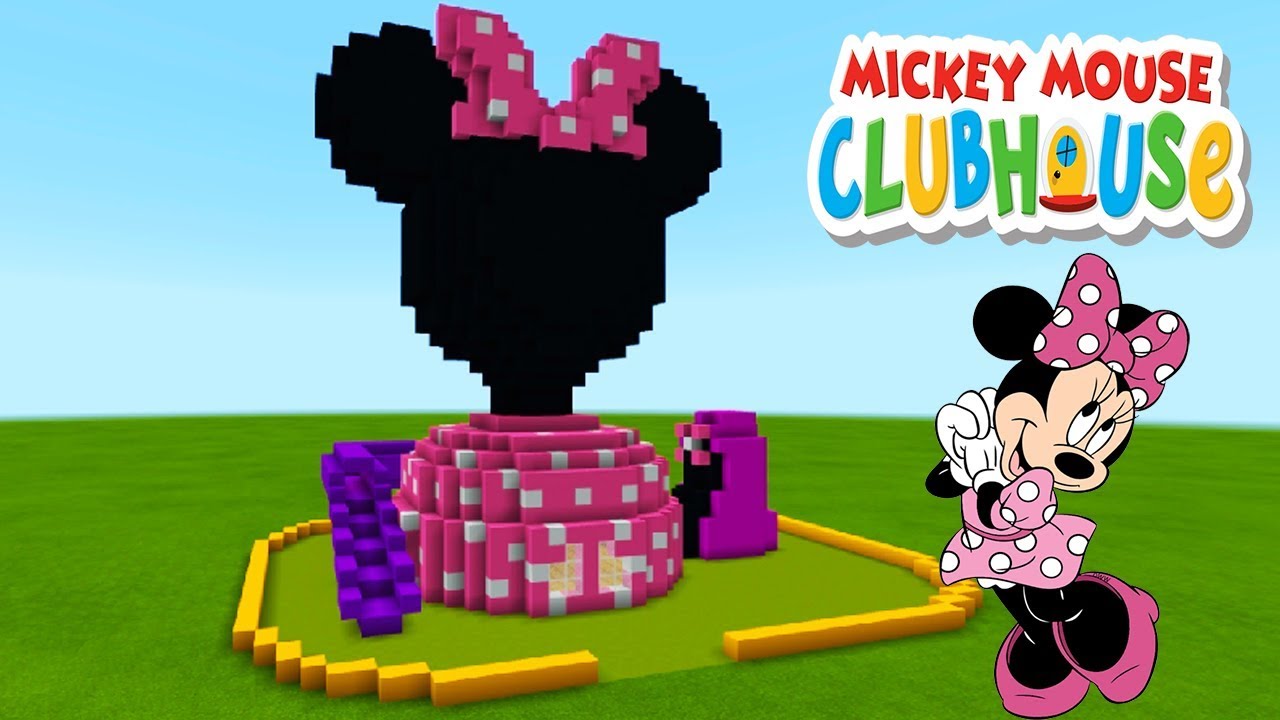 Minecraft Tutorial: How To Make a Minnie Mouse Clubhouse House 