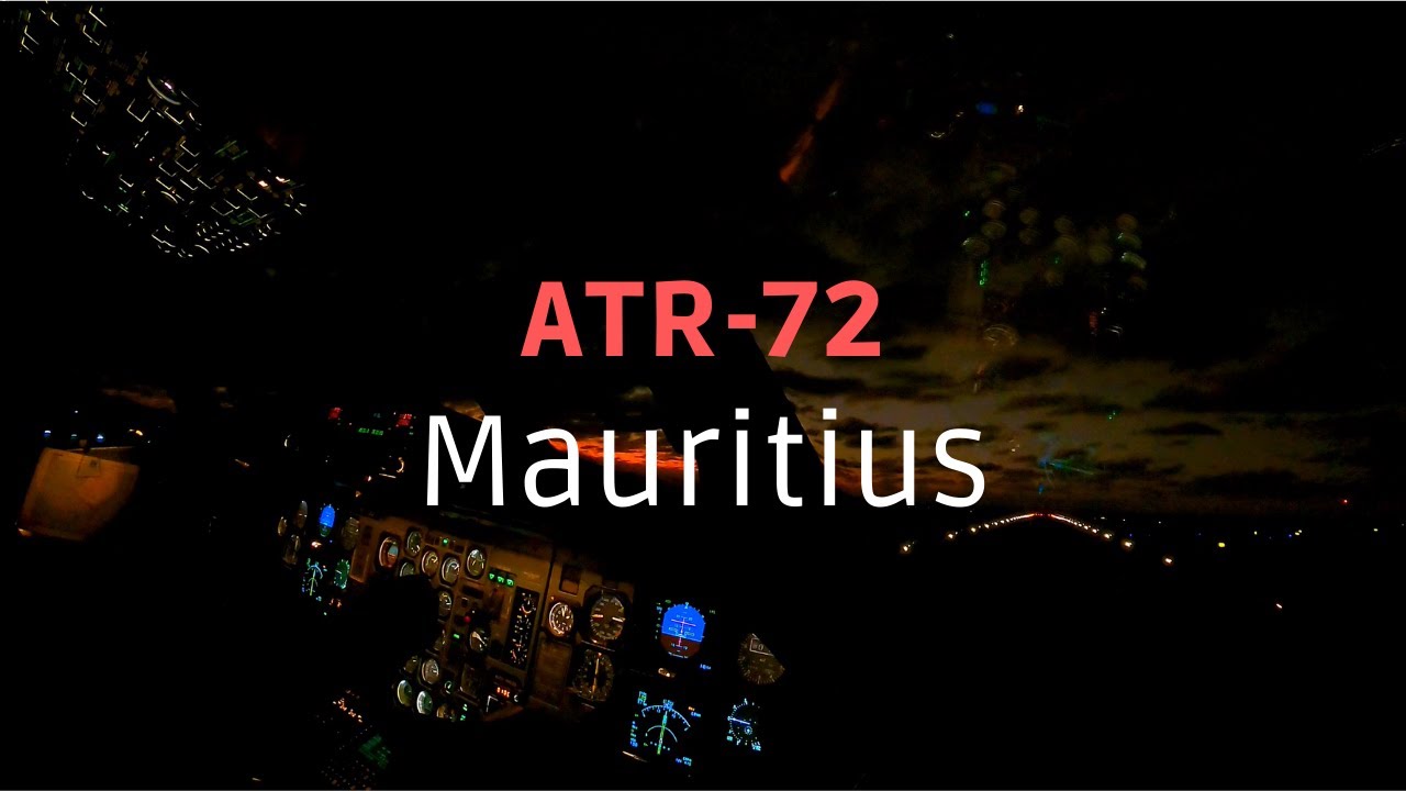 ATR 72-500 | Night Takeoff from Plaisance | Mauritius Island