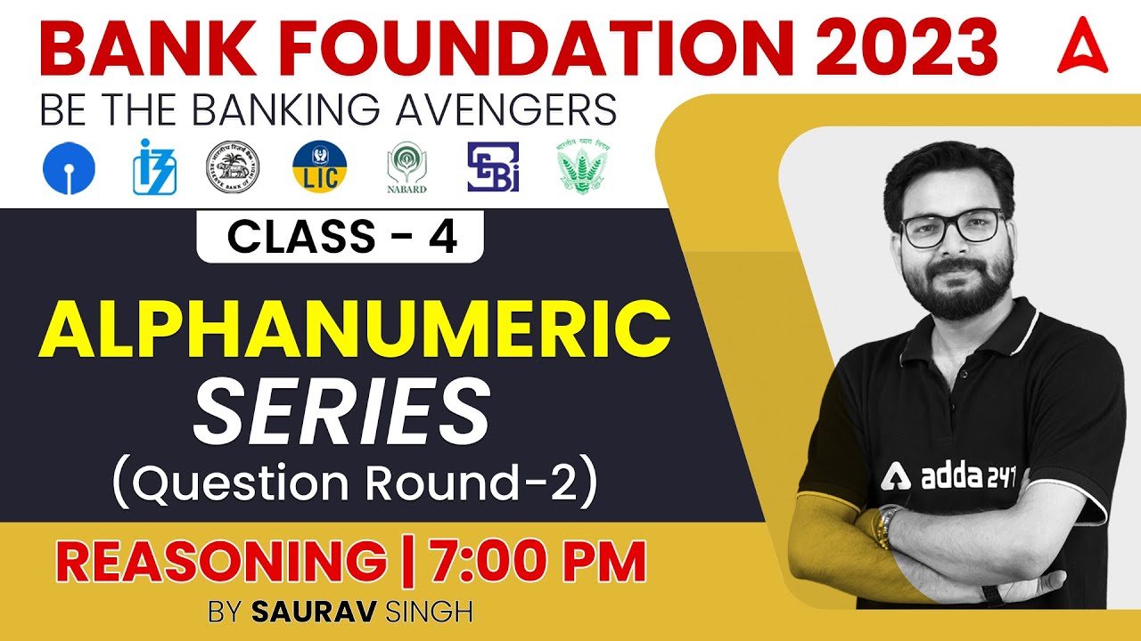 Alphanumeric Series Reasoning Tricks for Bank Exams 2023 by Saurav Singh | Class-4