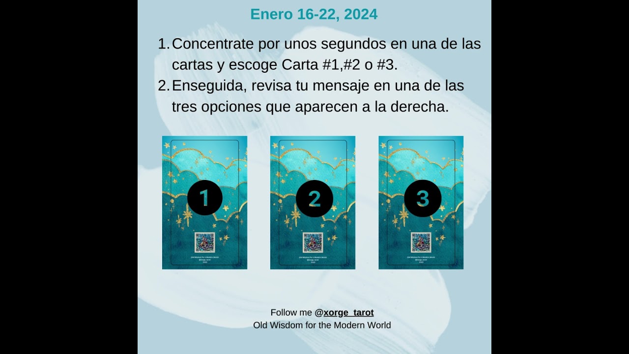 SABIDUR&Iacute;A SEMANAL DEL TAROT #tarot#tarotist #xorgetarot #tarotwisdom #amor #love #lecturatarot