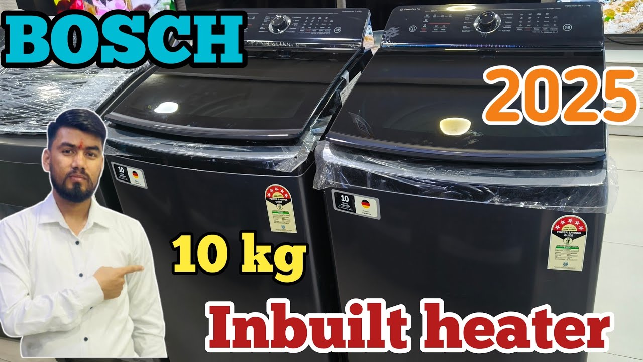 BOSCH Latest 10 kg inbuilt heater Top load washing machine 2025