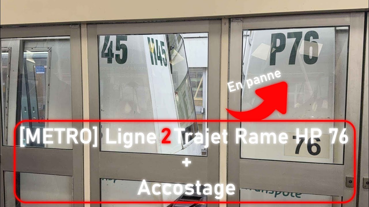 {MÉTRO} Ligne 2 🔴 Voyage à Bord VAL 206 Rame HP 76 + Accostage Station Porte de Valenciennes 