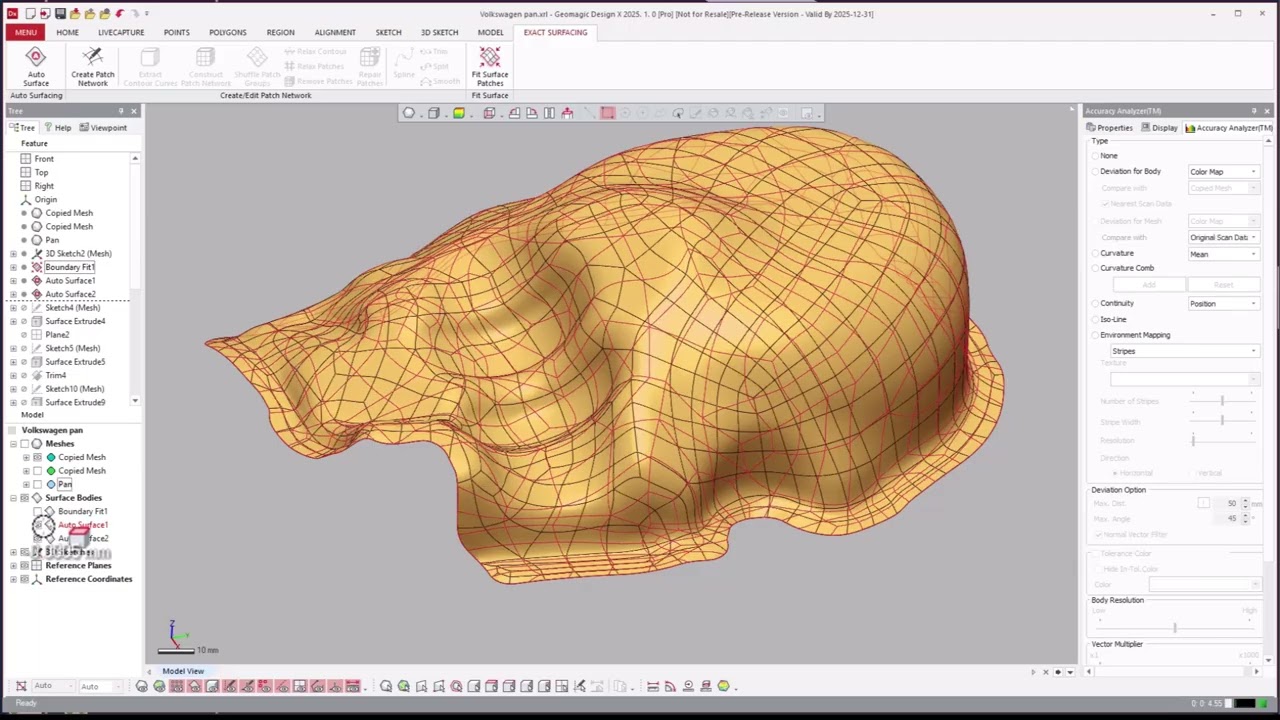 Reverse Engineering an Automotive sheet metal pan | Geomagic Design X