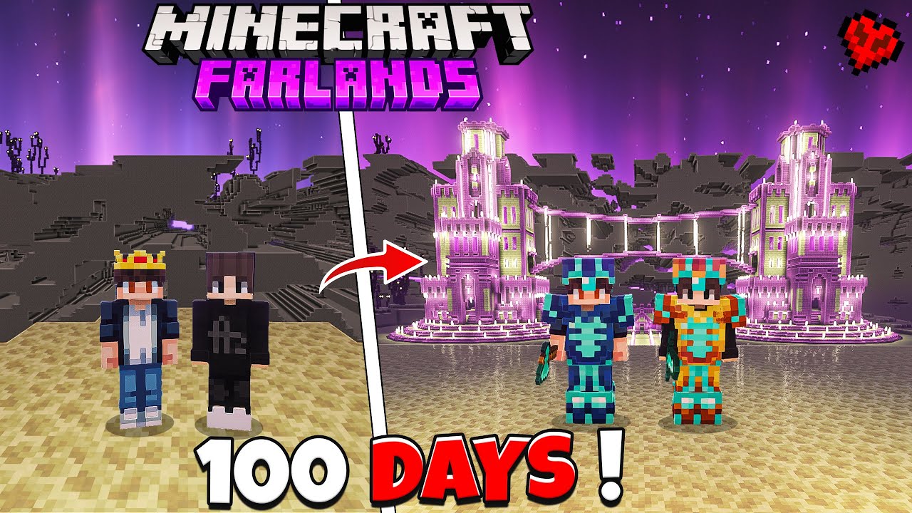 We Survived 100 Days in END FARLANDS 😮 in Minecraft (Hindi)