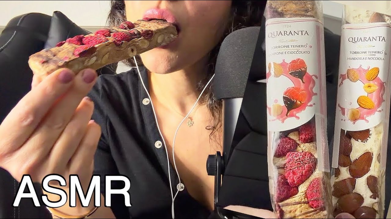 ASMR| TORRONE MUKBANG 🌰🍓🍫 ~ Eating Sounds (deutsch/german)