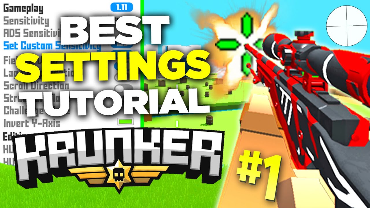 BEST SETTINGS for Krunker.io (PRO Custom Crosshair, Scope and MORE)