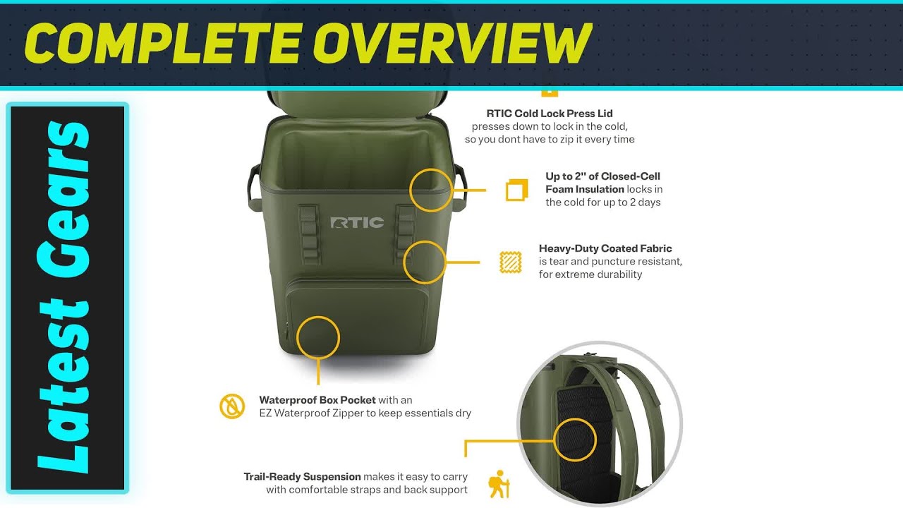 RTIC Backpack Cooler: The Ultimate Floating Adventure Buddy!