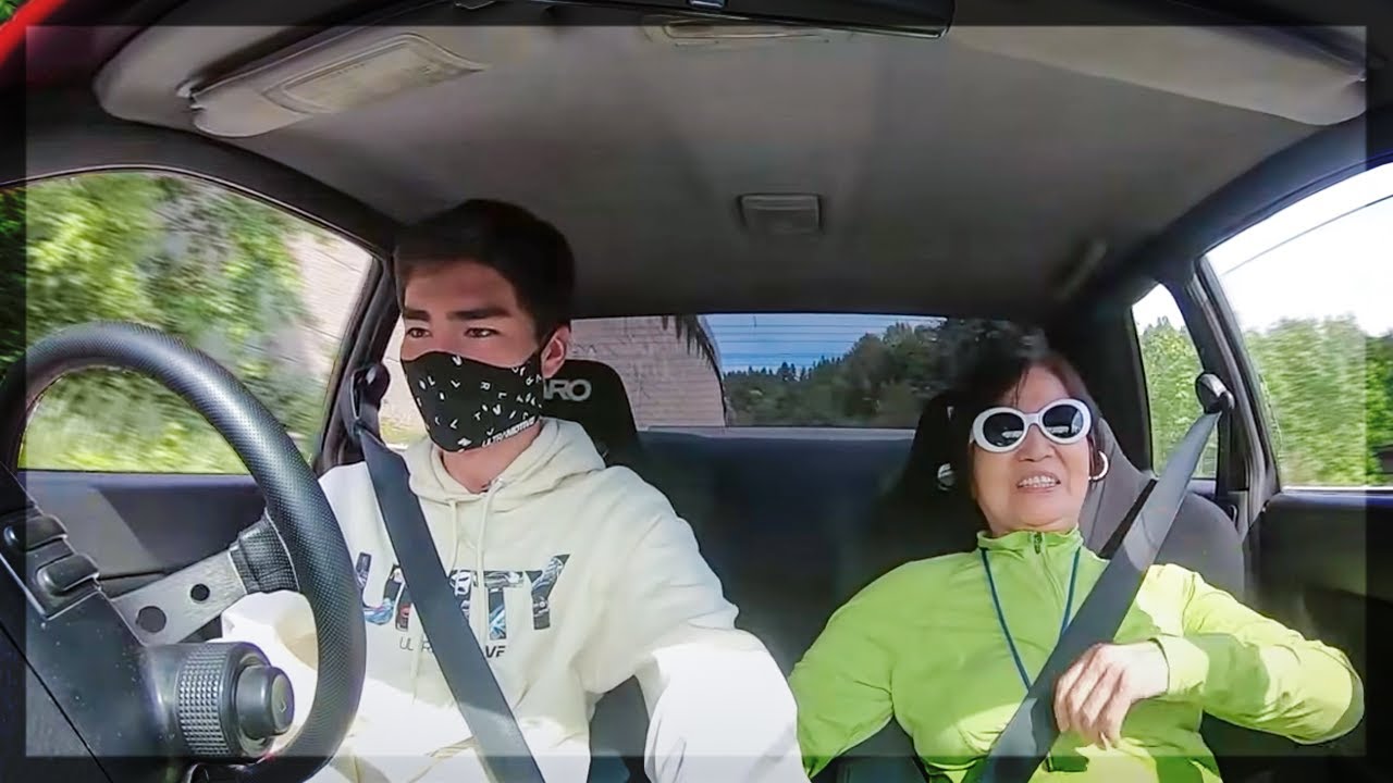 Scaring my Grandma in my Skyline GT-R (Prank)