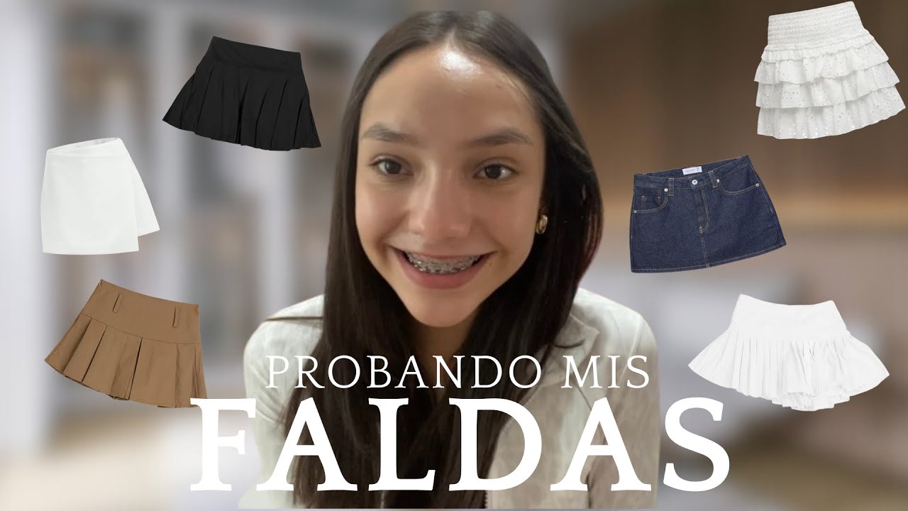 Modelando mis faldas favoritas como si fuera pasarela 👀✨