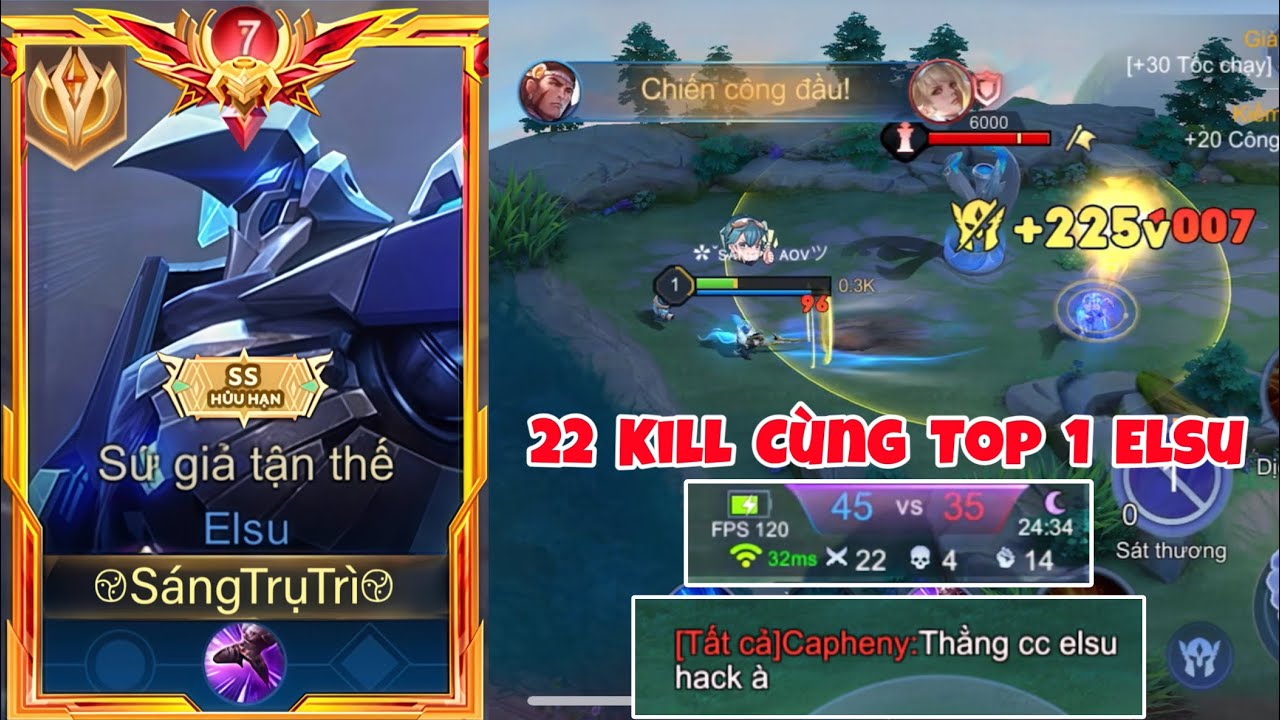 Vẩy Elsu 22 Kill 1 Phút Bắn Ad Bạn Chết 2 Mạng Khiến Ad Bạn Cay Nổ Dái - Top Elsu