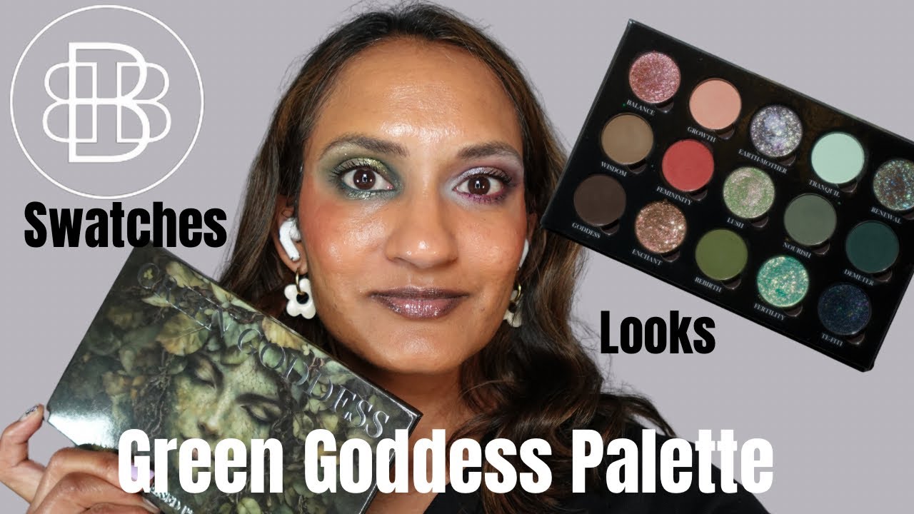 Bella Beaute Bar: Green Goddess. Swatches, looks, thoughts!