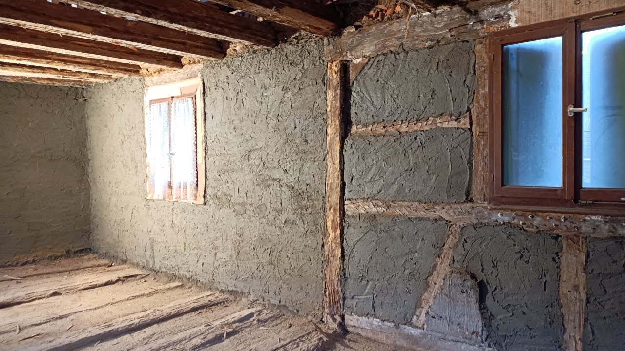 Rénovation : étape 4 , crépi à l'ancienne pour renforcement des murs