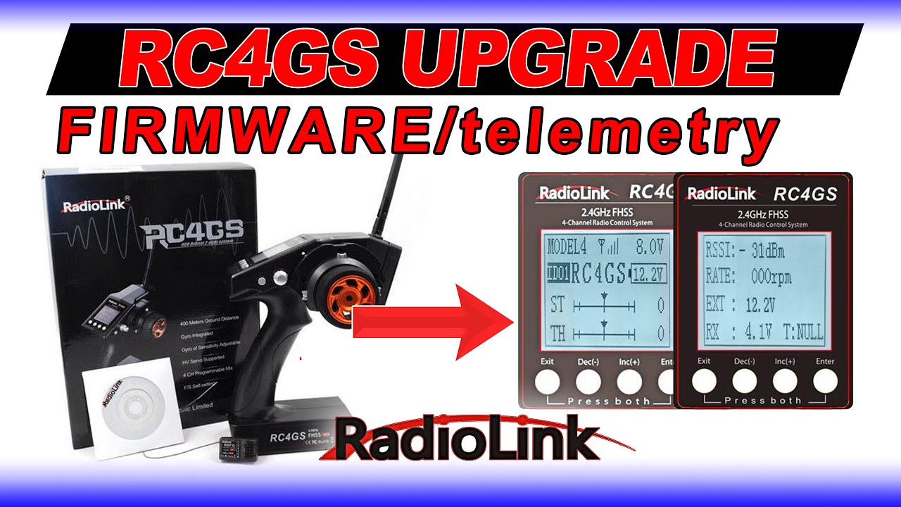 RC BOAT RADIOLINK RC4GS FIRMWARE UPGRADE