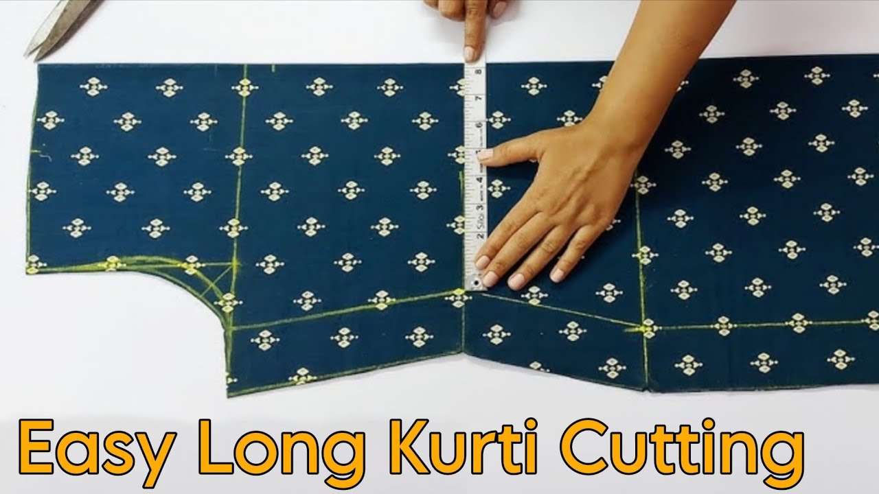 Easy Long Kurti / Kameez Cutting || #kurti #girls #longkameez #fashion #youtube #silai  || Vlog 47