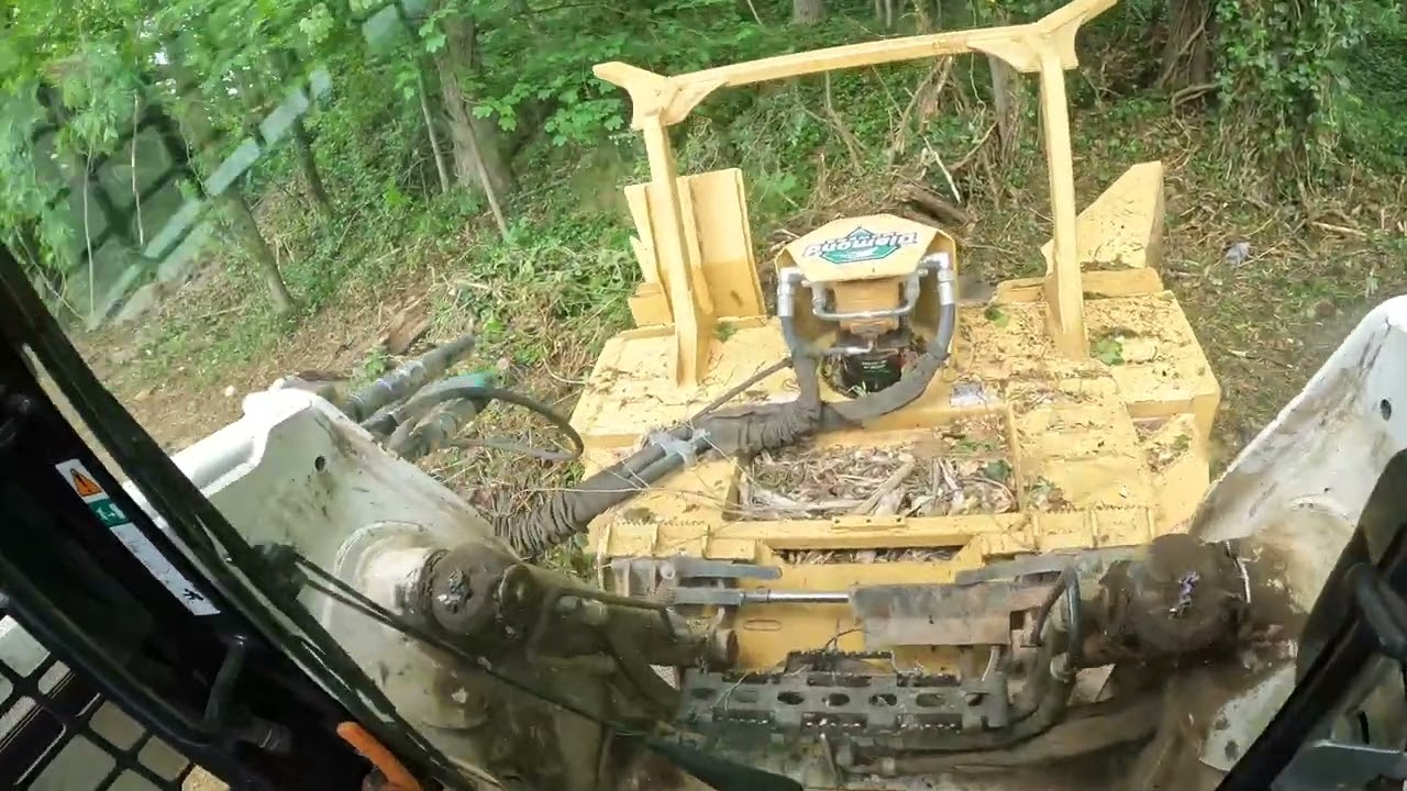 Diamond disc mulcher lot cleanup