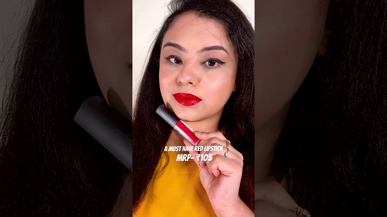 Insight cosmetics | affordable Red lipstick 💄 | #shorts #lipstickswatches #redlipstick #beautymakeup
