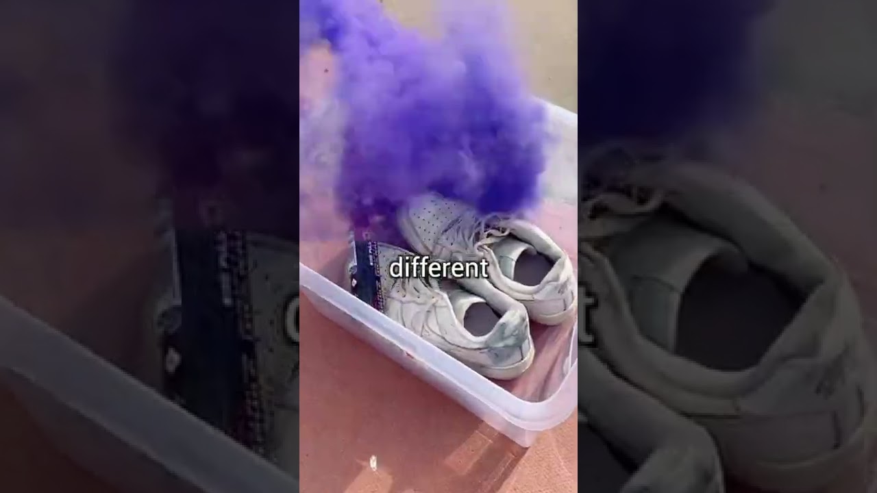 Smoke Bomb Tie-Dye Experiment On Shoes!