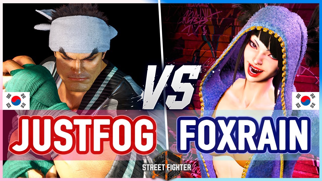 SF6 🔥 Justfog (Ryu) vs FoxRain (Juri) 🔥 Street Fighter 6