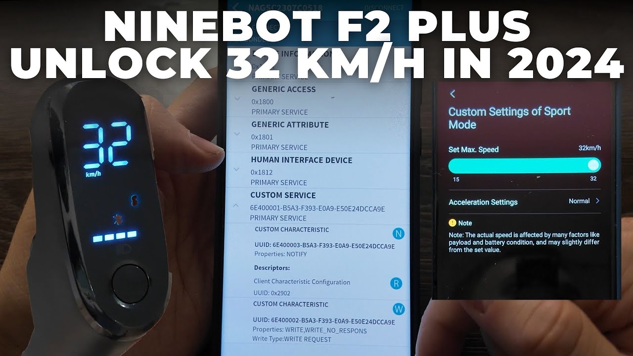 🚀 Взлом скорости Ninebot 32 км/ч! Разблокируйте скорость на Ninebot F2/MAX G30/MAX G2/E2 Pro/ZT3 ...