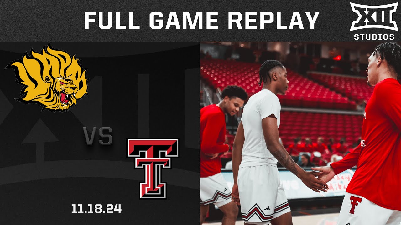 Arkansas-Pine Bluff vs. Texas Tech Full Game Replay | 2024-25 Big 12 Men’s Basketball