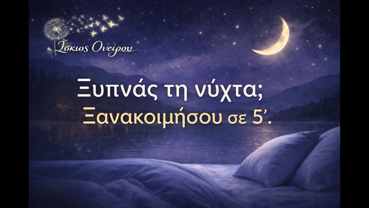 Ξυπνάς τη νύχτα; Διαλογισμός για να ξανακοιμηθείς (5′)