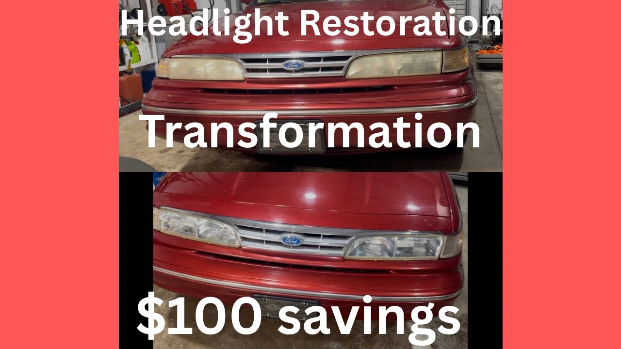 Headlight restoration. Clouded vision no more. This saved me $100 