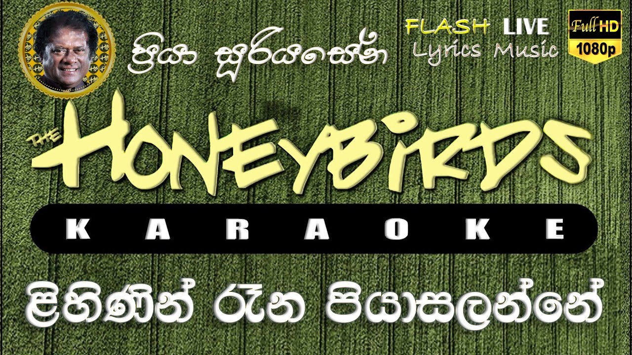 Lihinin Rana Piya Salanne Karaoke (Without Voice) ළිහිණින් රෑන පියා සලන්නේ කැරෝකේ