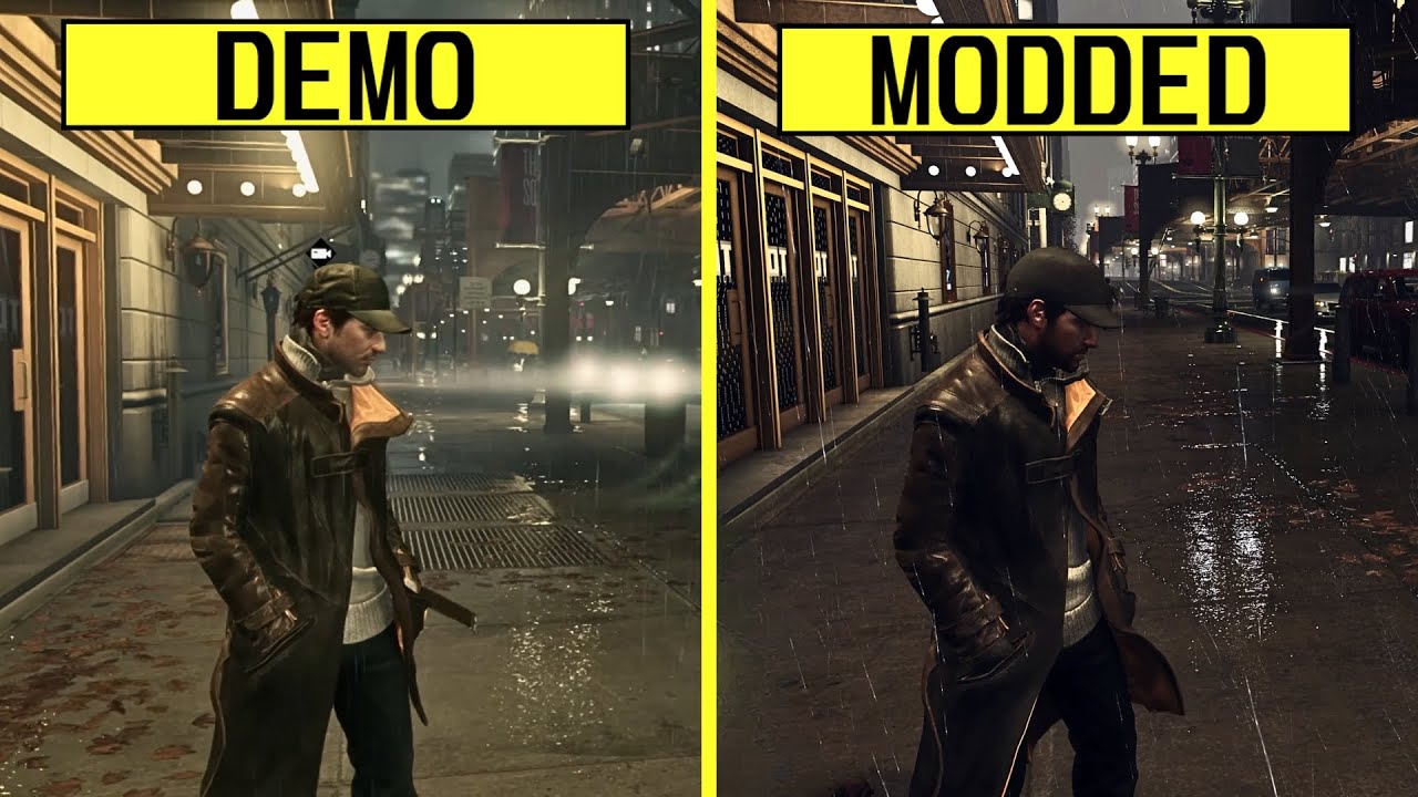 Watch Dogs E3 2012 Demo vs Retail Modded ( E3 2012 Reimagining Mod) PC RTX 4080 Graphics Comparison